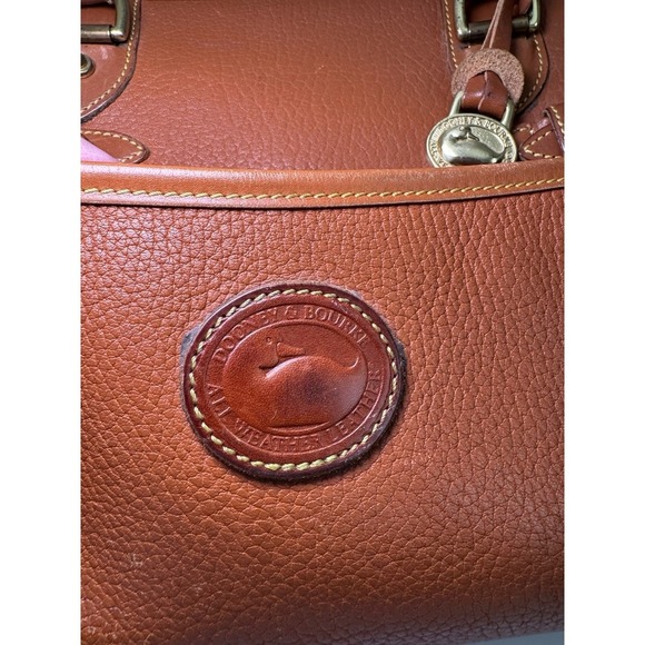 DOONEY & BOURKE Vintage Bag All Weather Leather Satchel 2Way USA 80s 90s Brown** - Picture 10 of 16